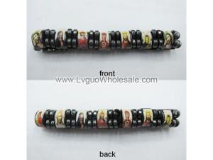 Magnetic Hematite Religious Sealed Icon Bracelet 7.8inch